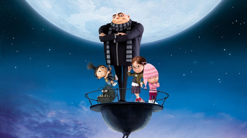 Gru and the girls in space