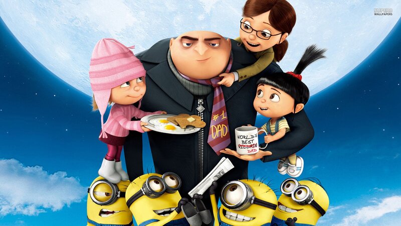 Gru with his family