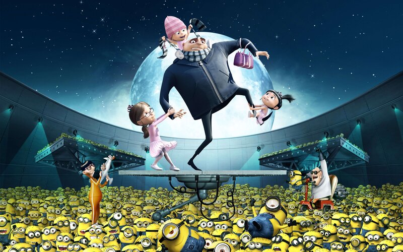 Gru with Three Girls