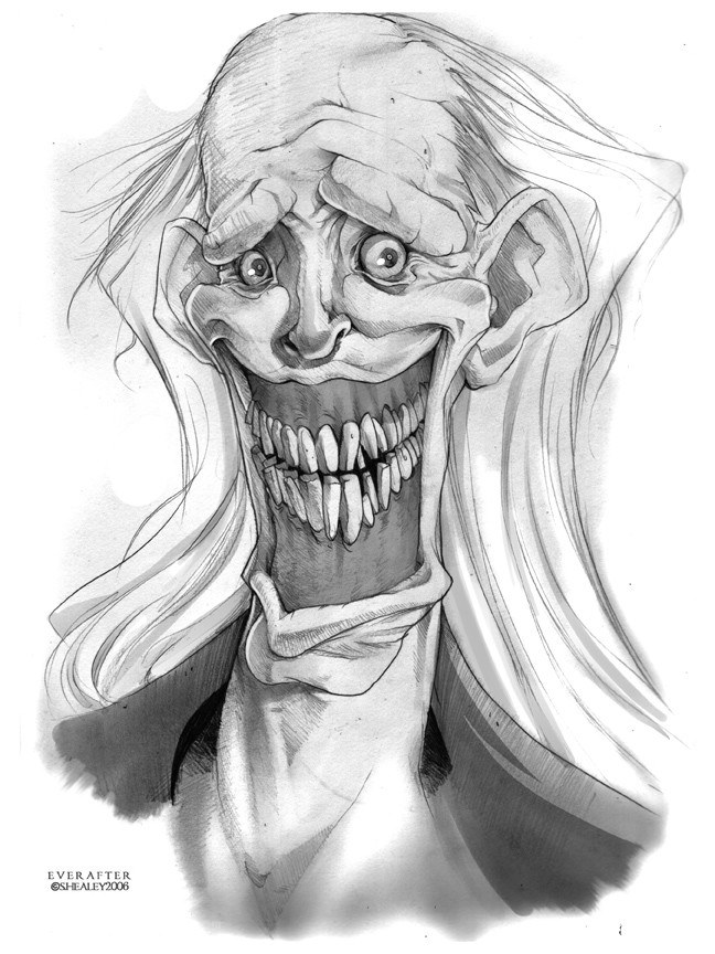 gruesome character sketch