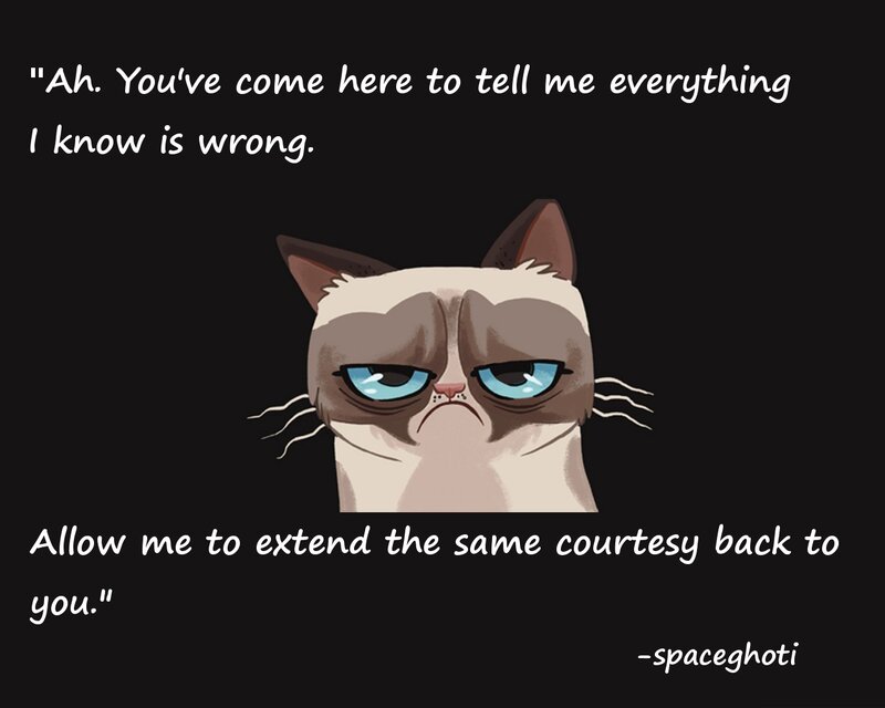 Grumpy Cat — Black