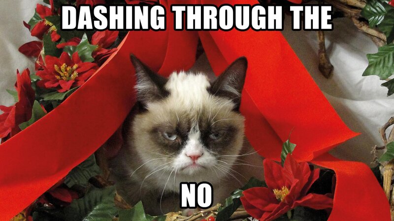Grumpy Cat in Wreath