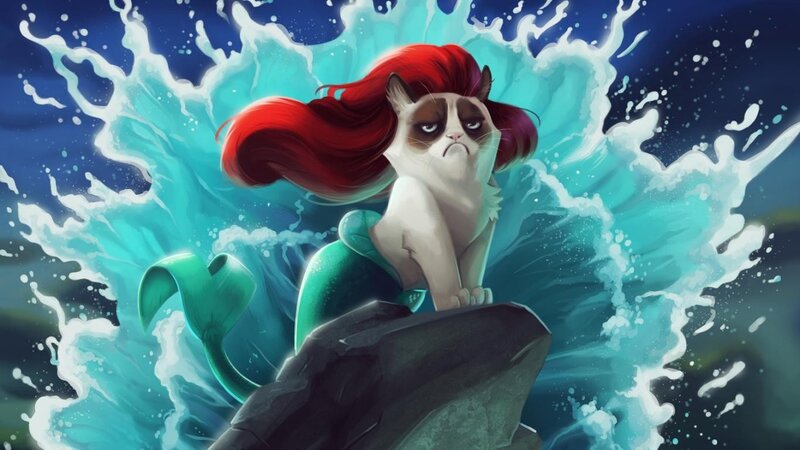 Grumpy Cat Mermaid