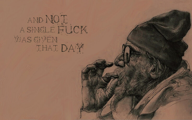 grumpy old man sketch