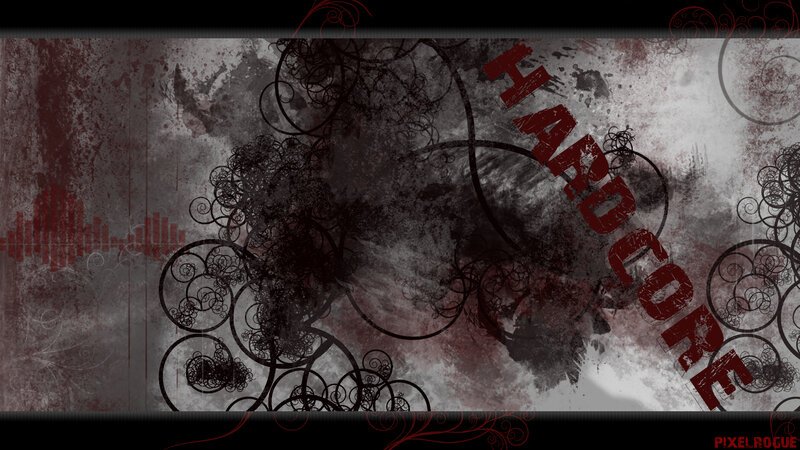 Grunge Abstract Design — Black