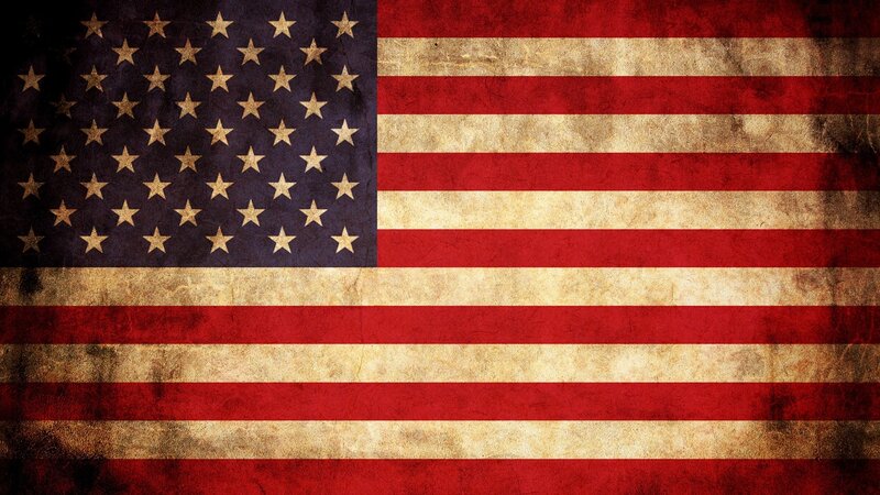grunge american flag