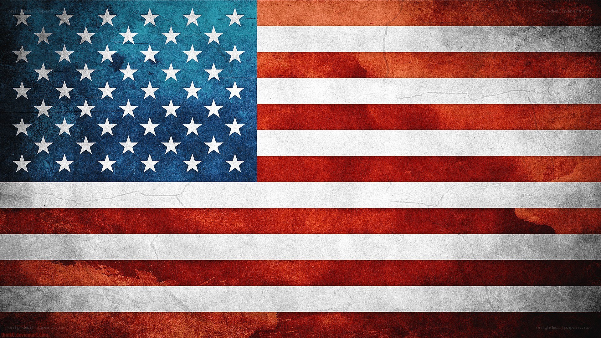 grunge american flag