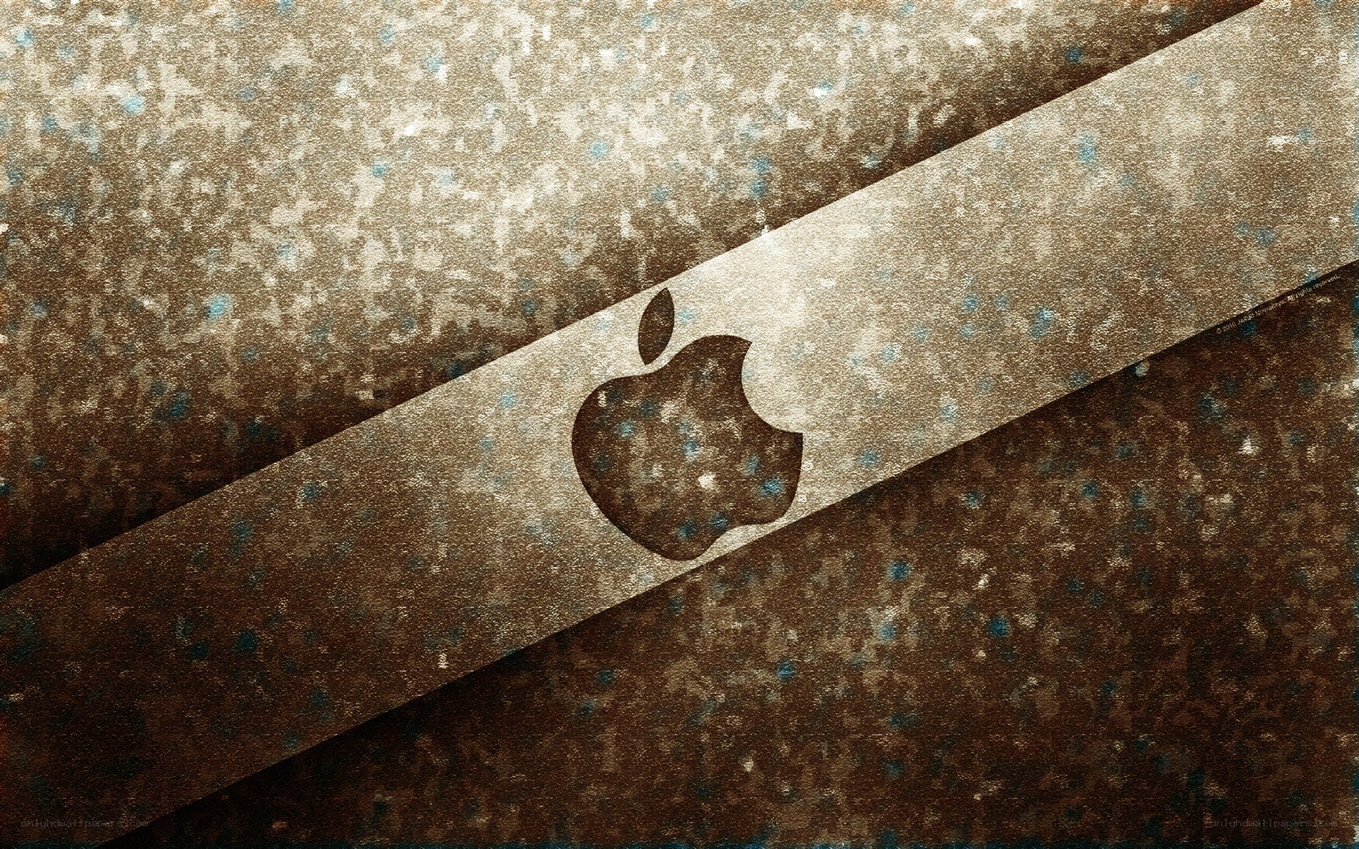 grunge apple logo wallpaper