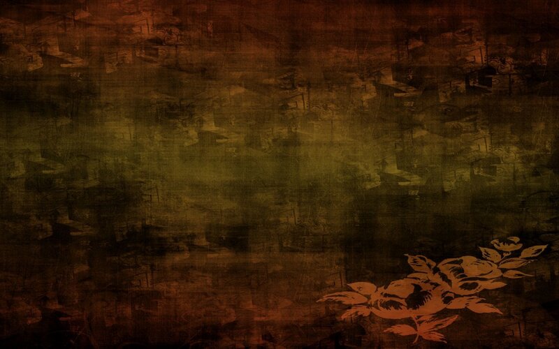 grunge background with floral design