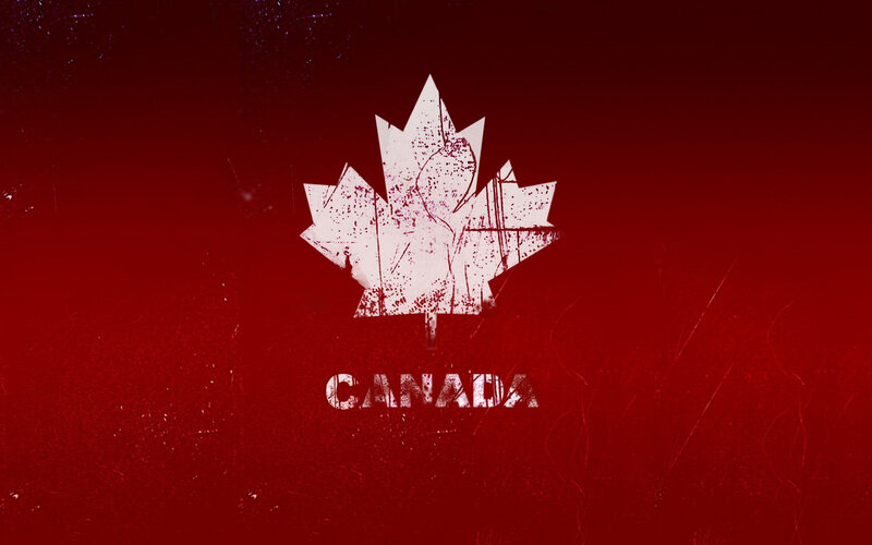 grunge canada maple leaf