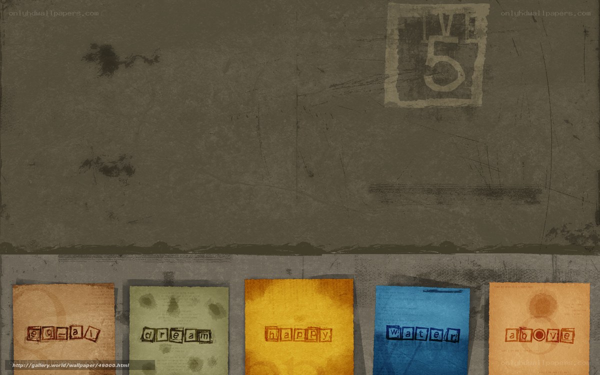 grunge collage with words