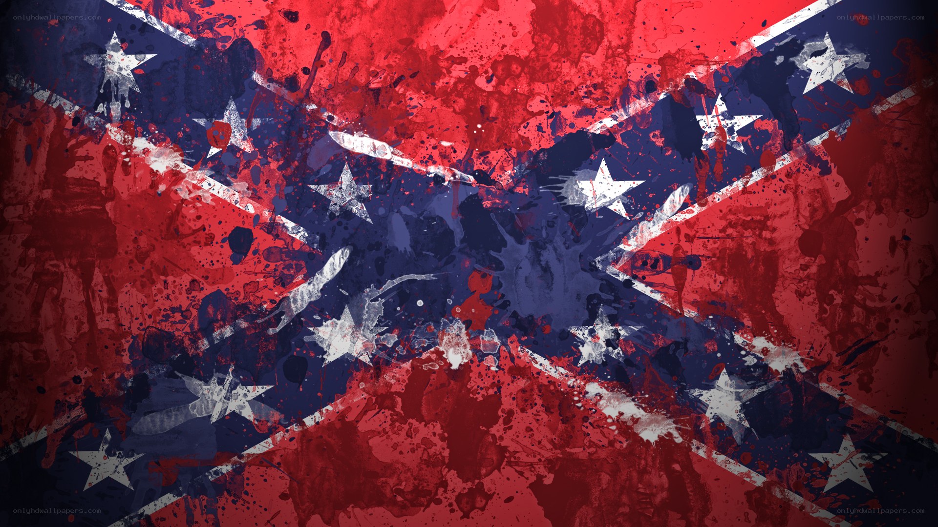 grunge confederate flag art