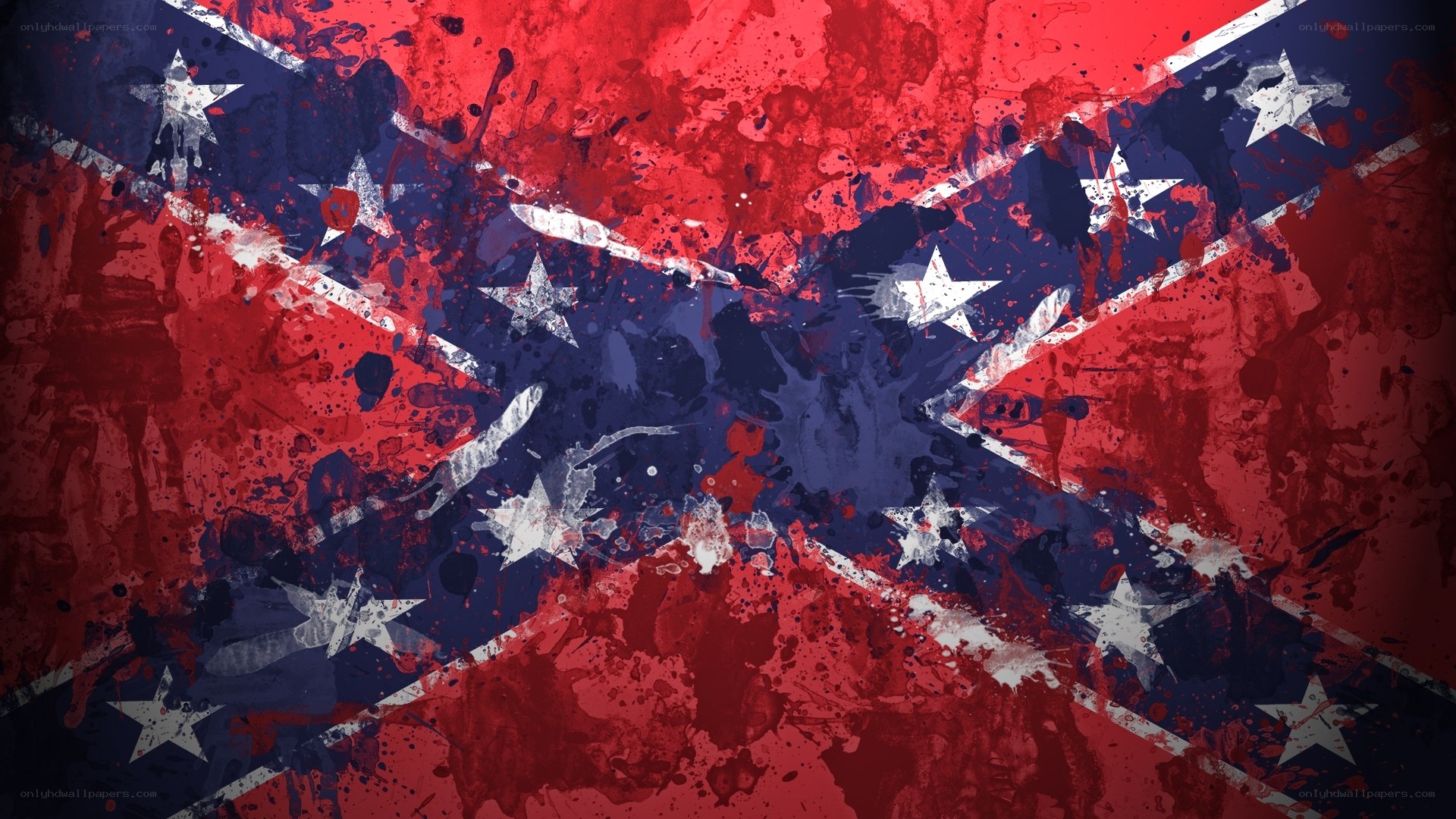 grunge confederate flag art