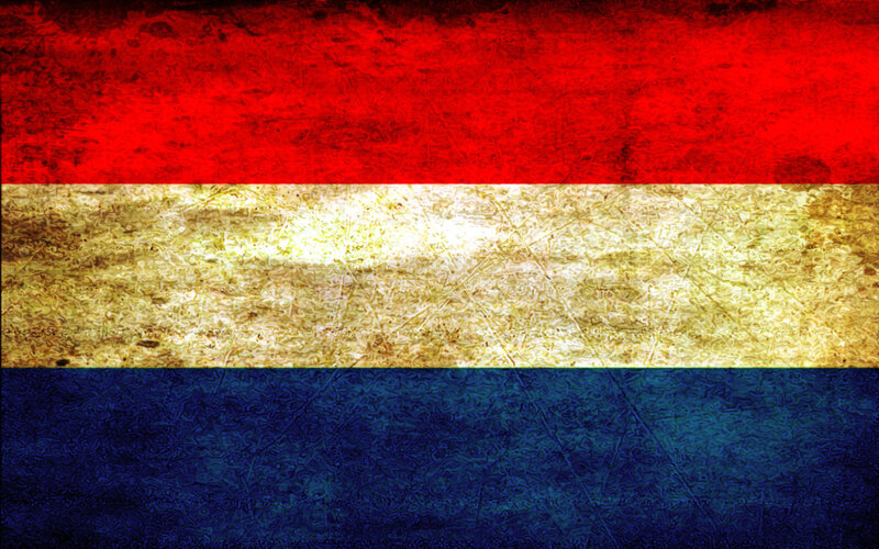 grunge dutch flag
