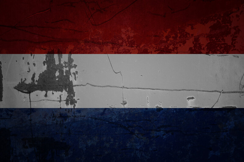 grunge dutch flag