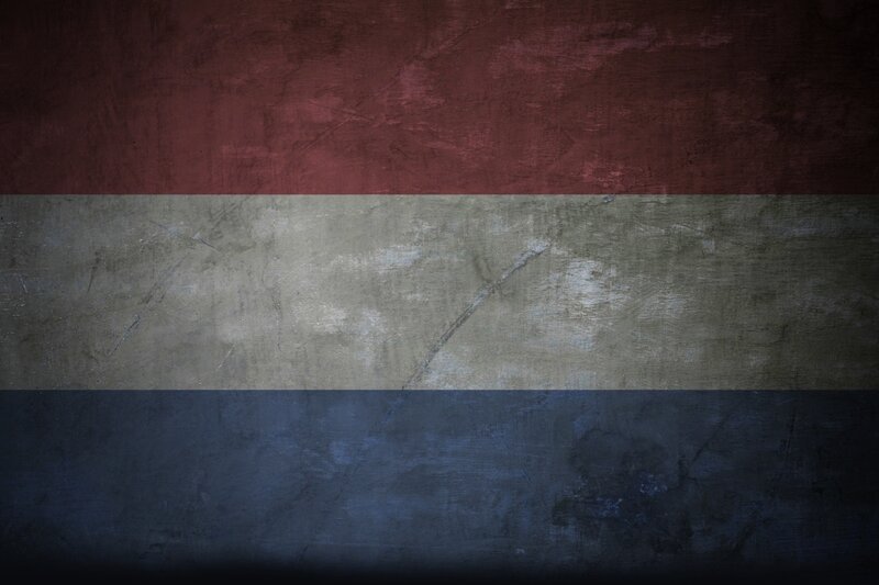 grunge dutch flag