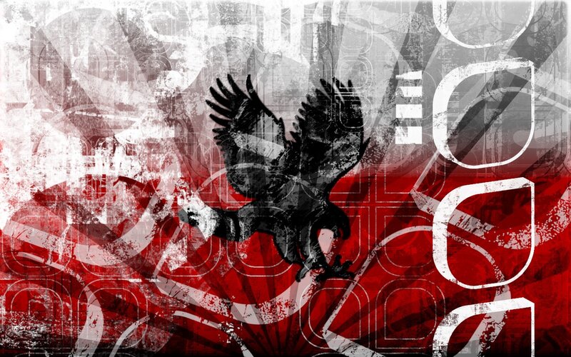 grunge eagle design