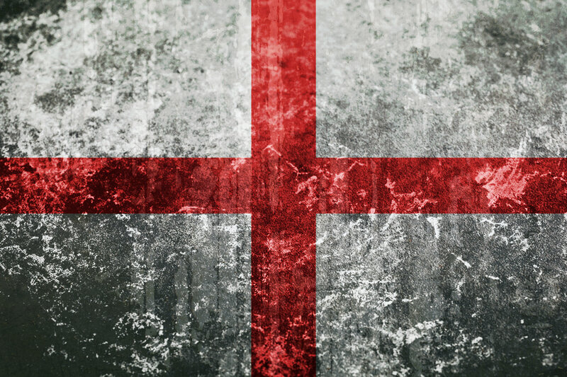 grunge england flag