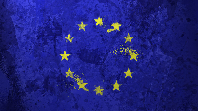 grunge eu flag background