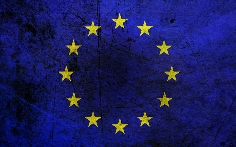 grunge eu flag background