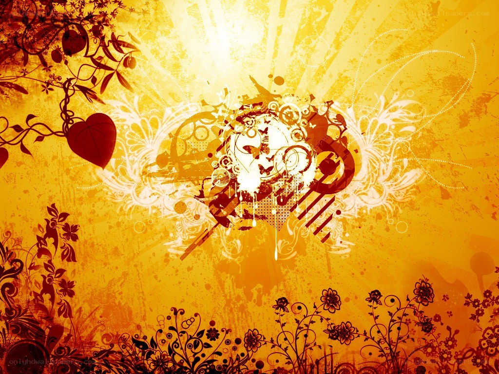 grunge floral abstract background