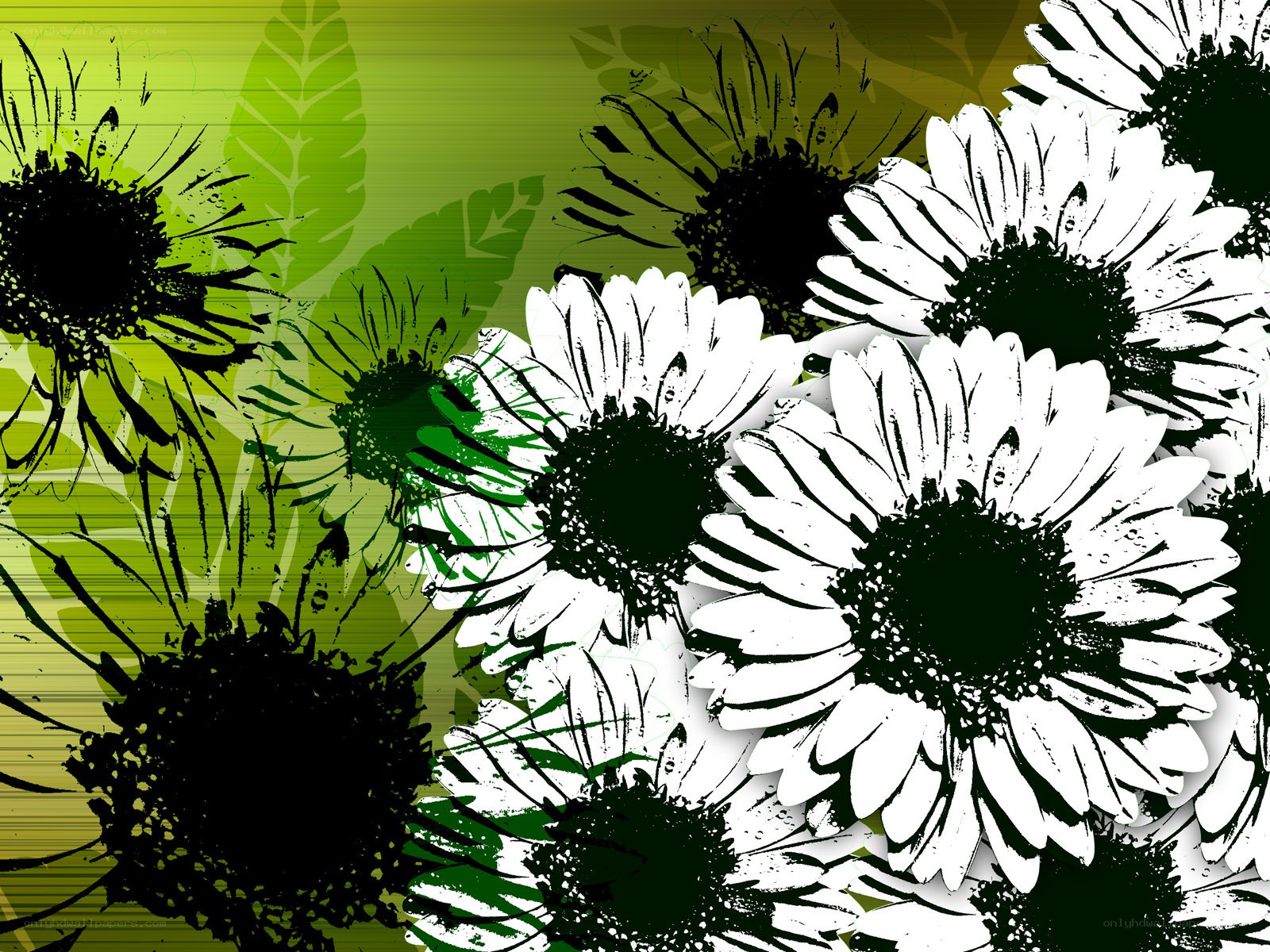 grunge floral background art