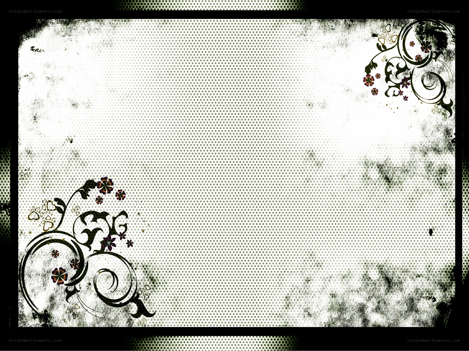 grunge floral background design