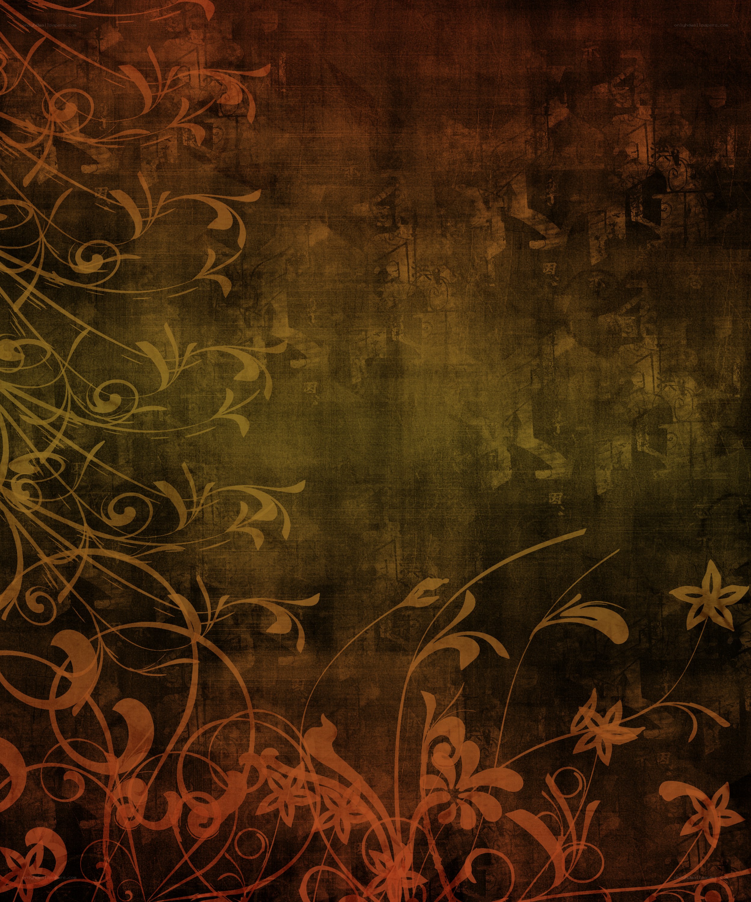 grunge floral background