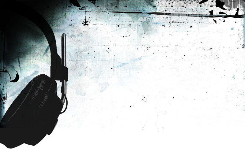 grunge headphones background