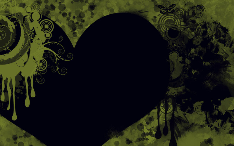 grunge heart design