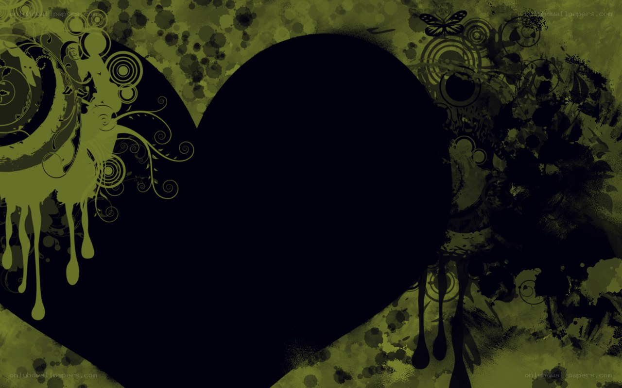 grunge heart design