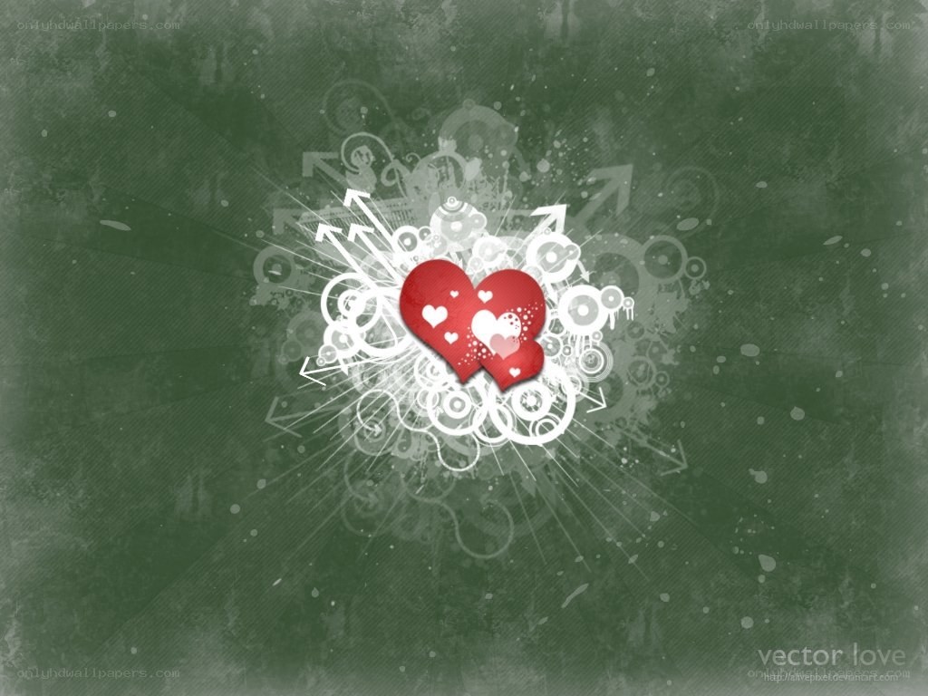 grunge heart design