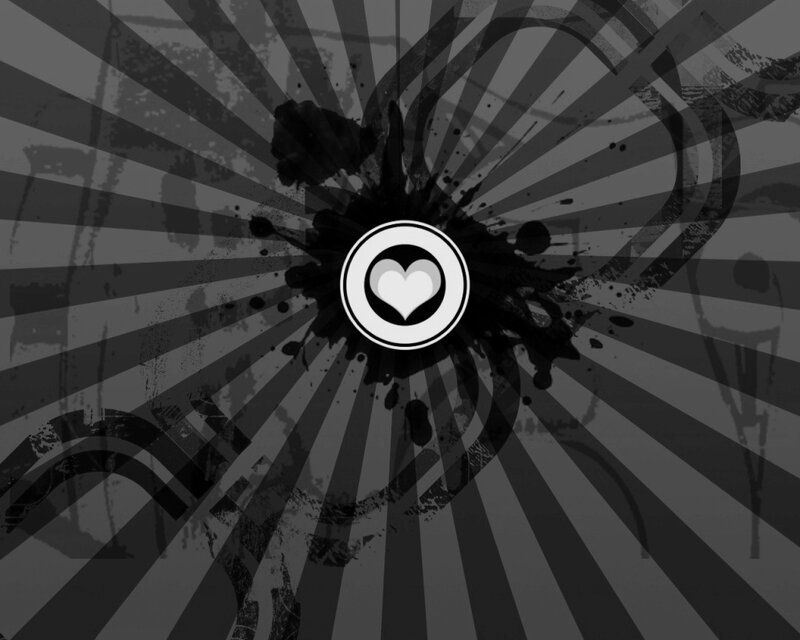 grunge heart design