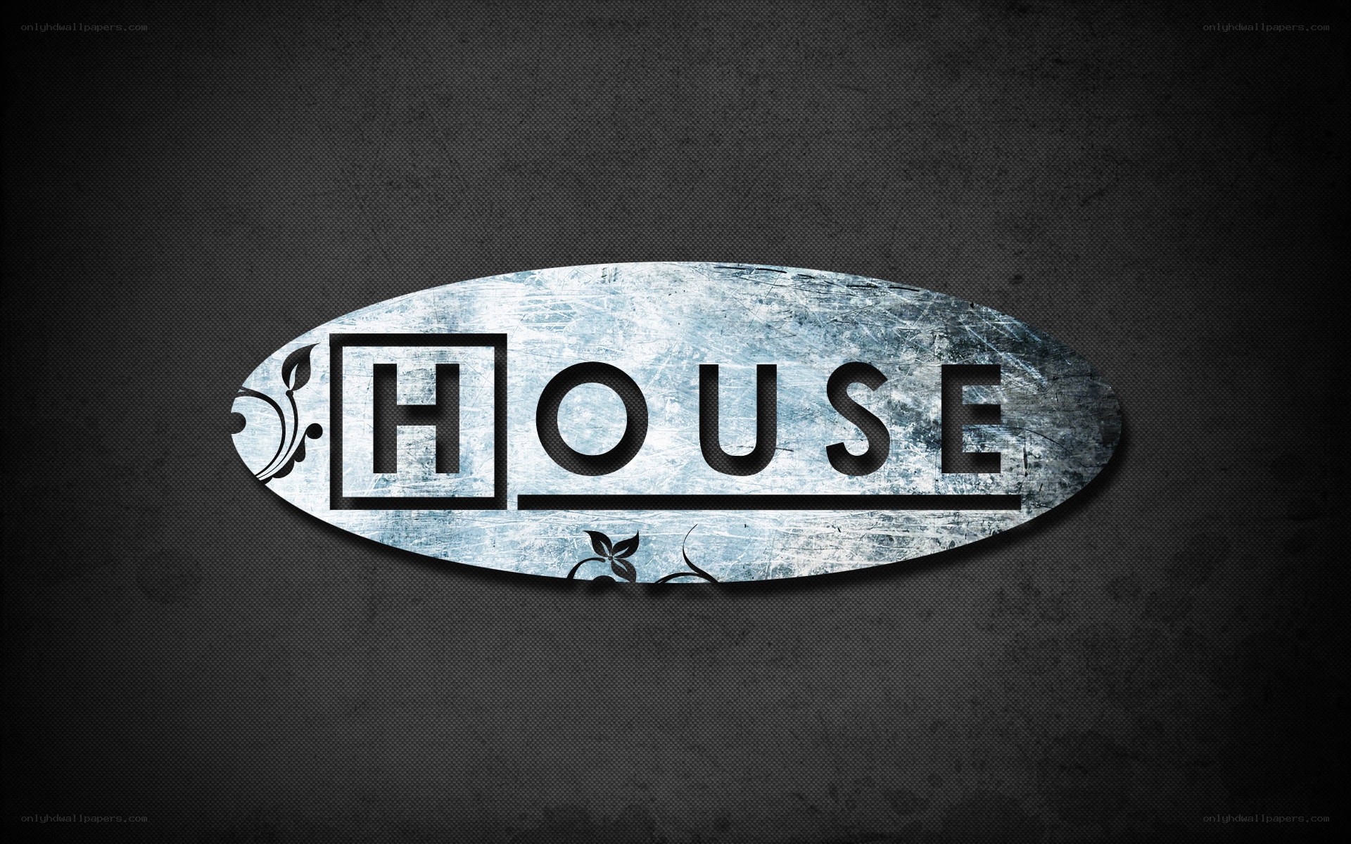 grunge house logo design