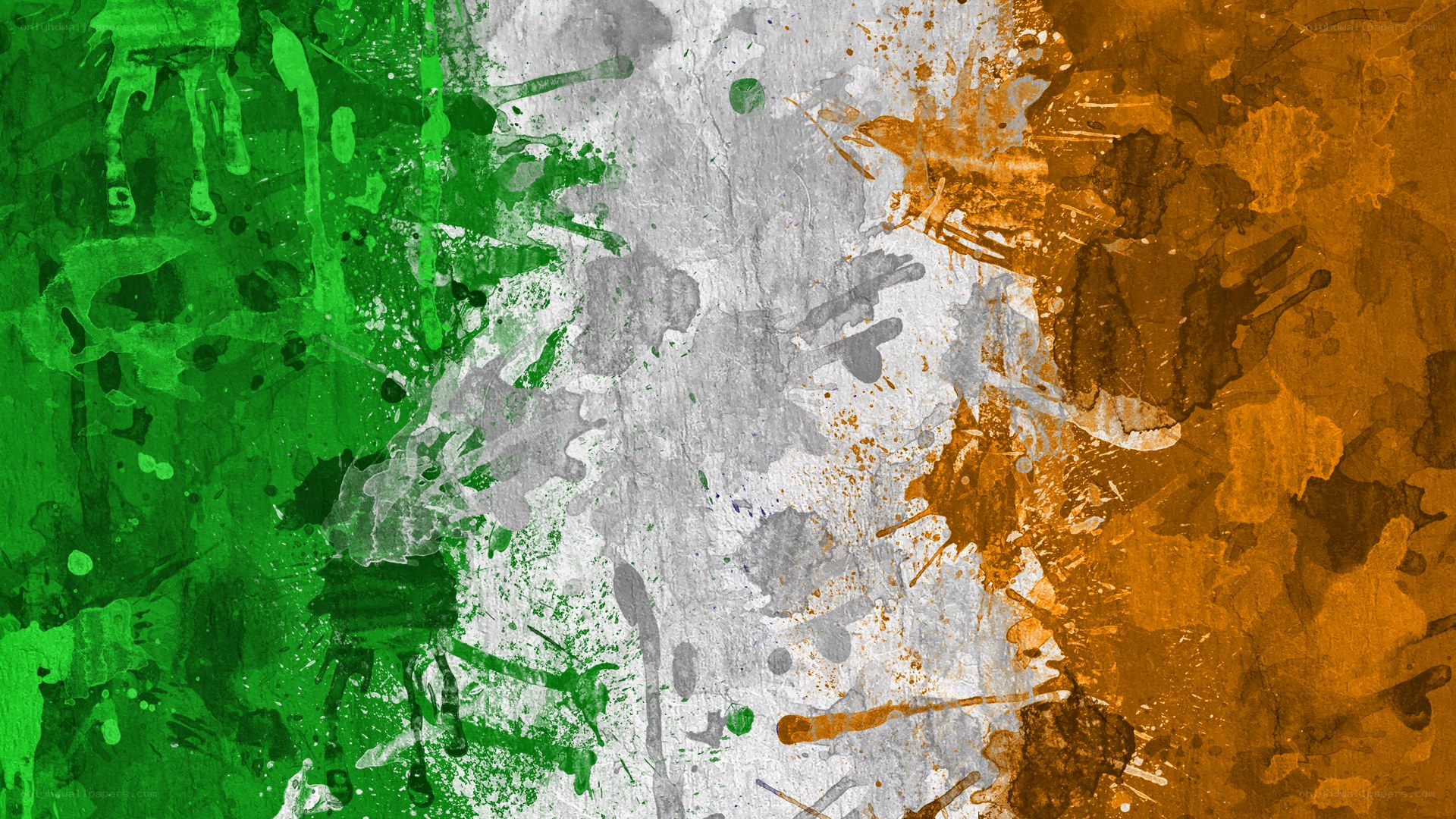 grunge irish flag art