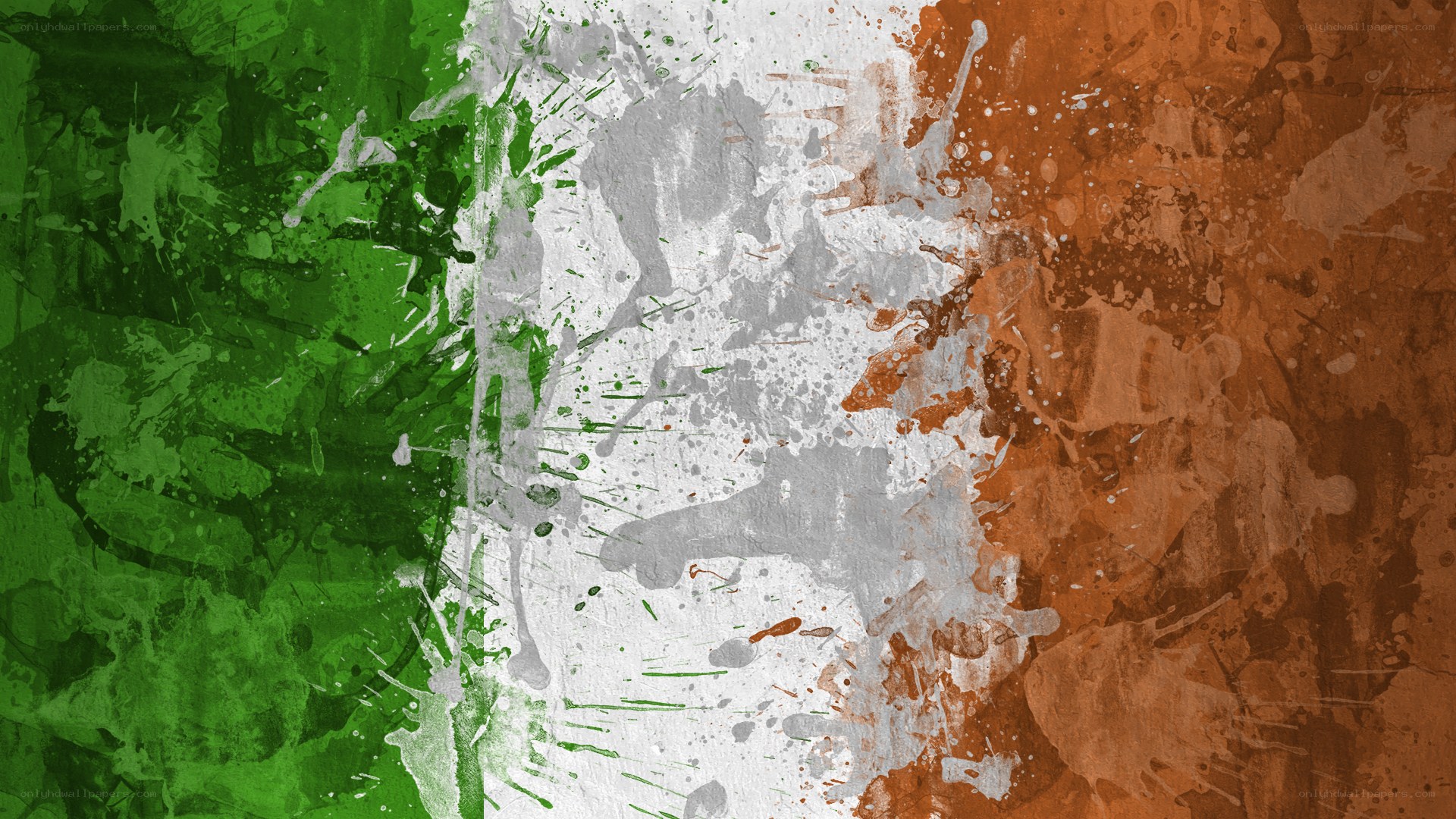 grunge irish flag art