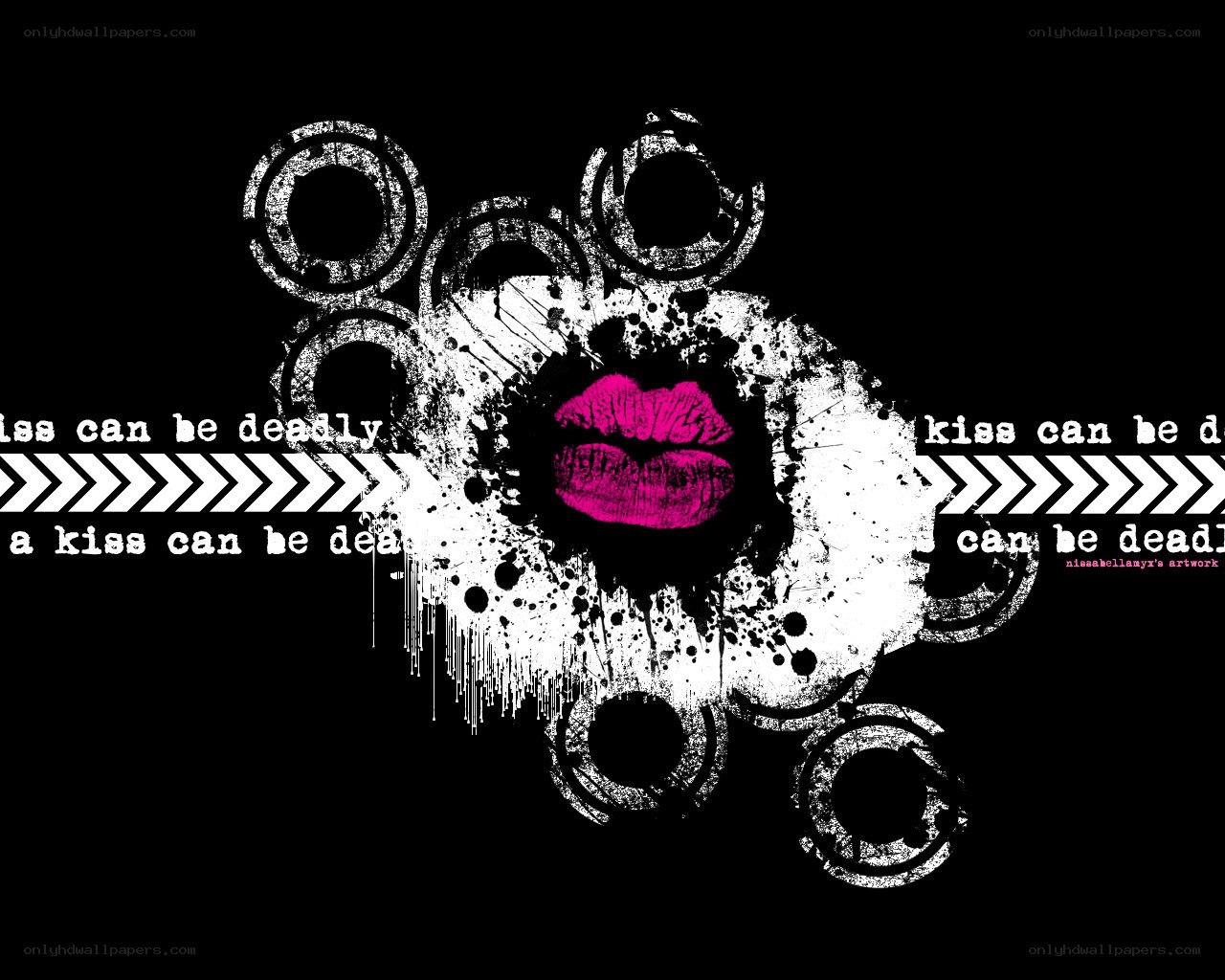 grunge kiss art