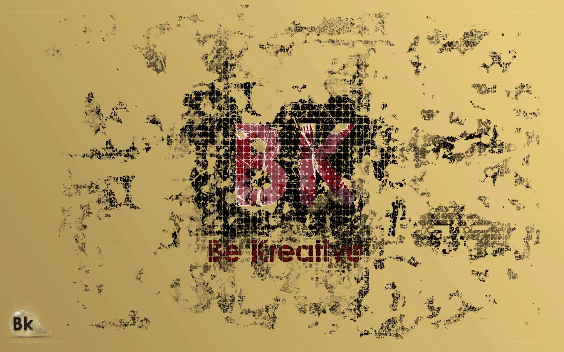 grunge logo with text