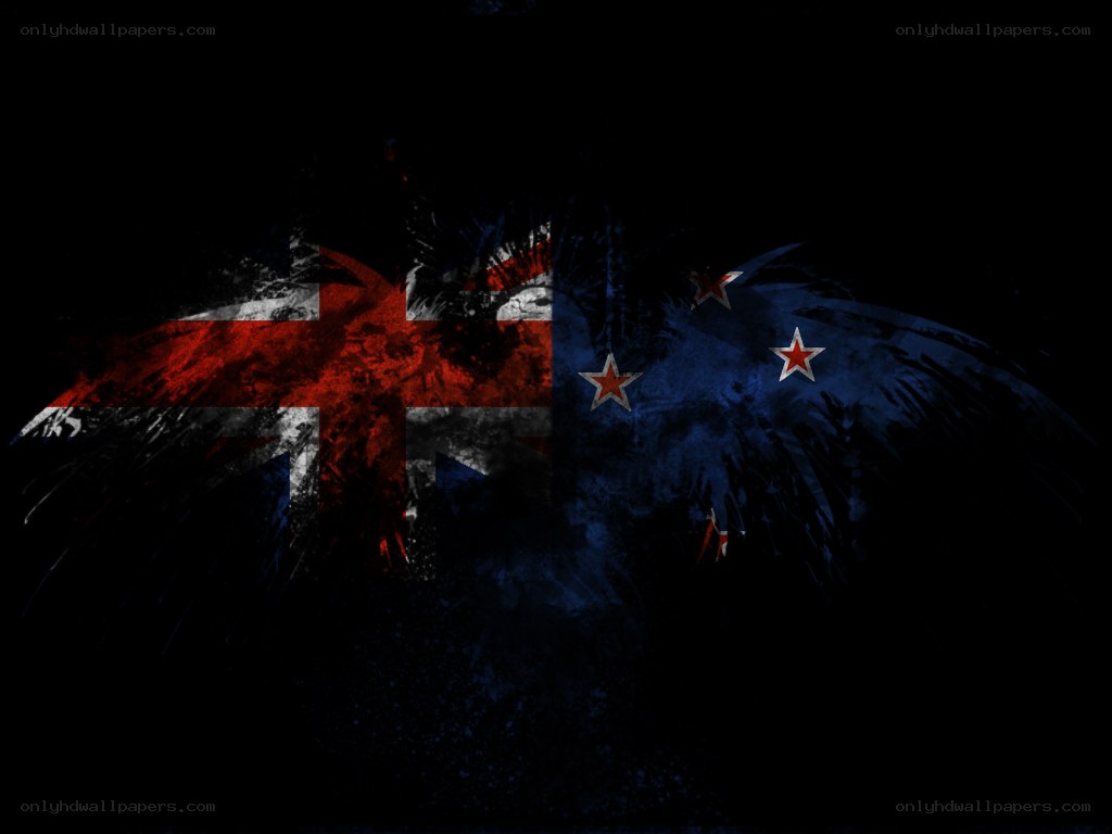 grunge new zealand flag