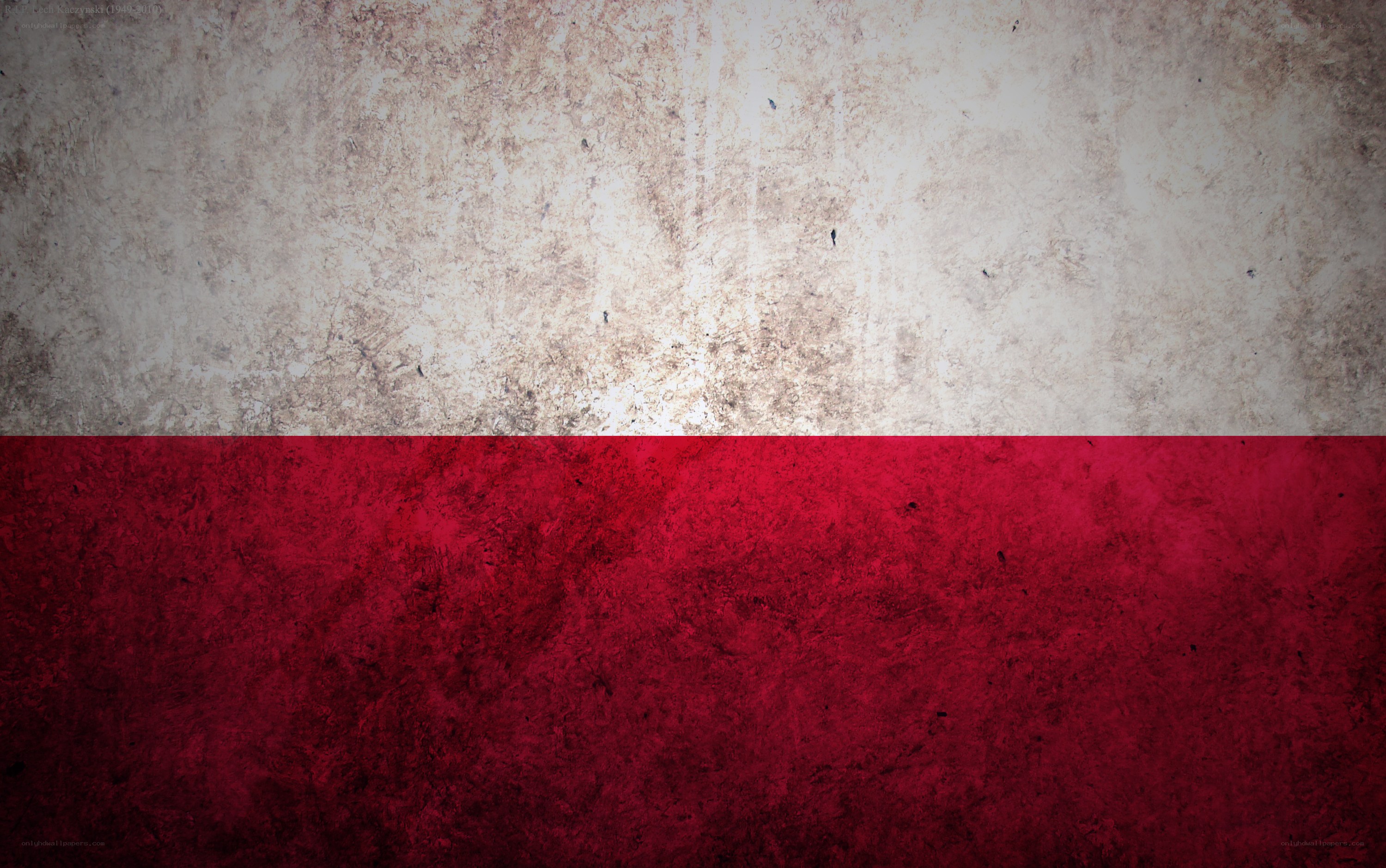 grunge polish flag background