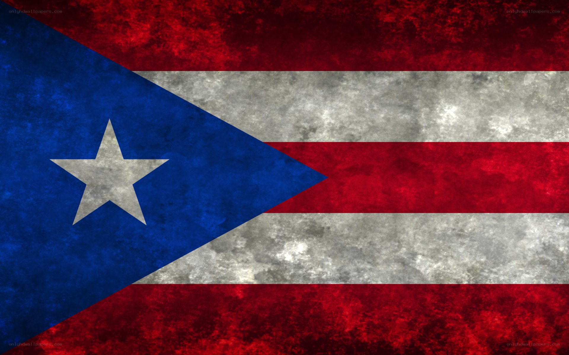 grunge puerto rican flag