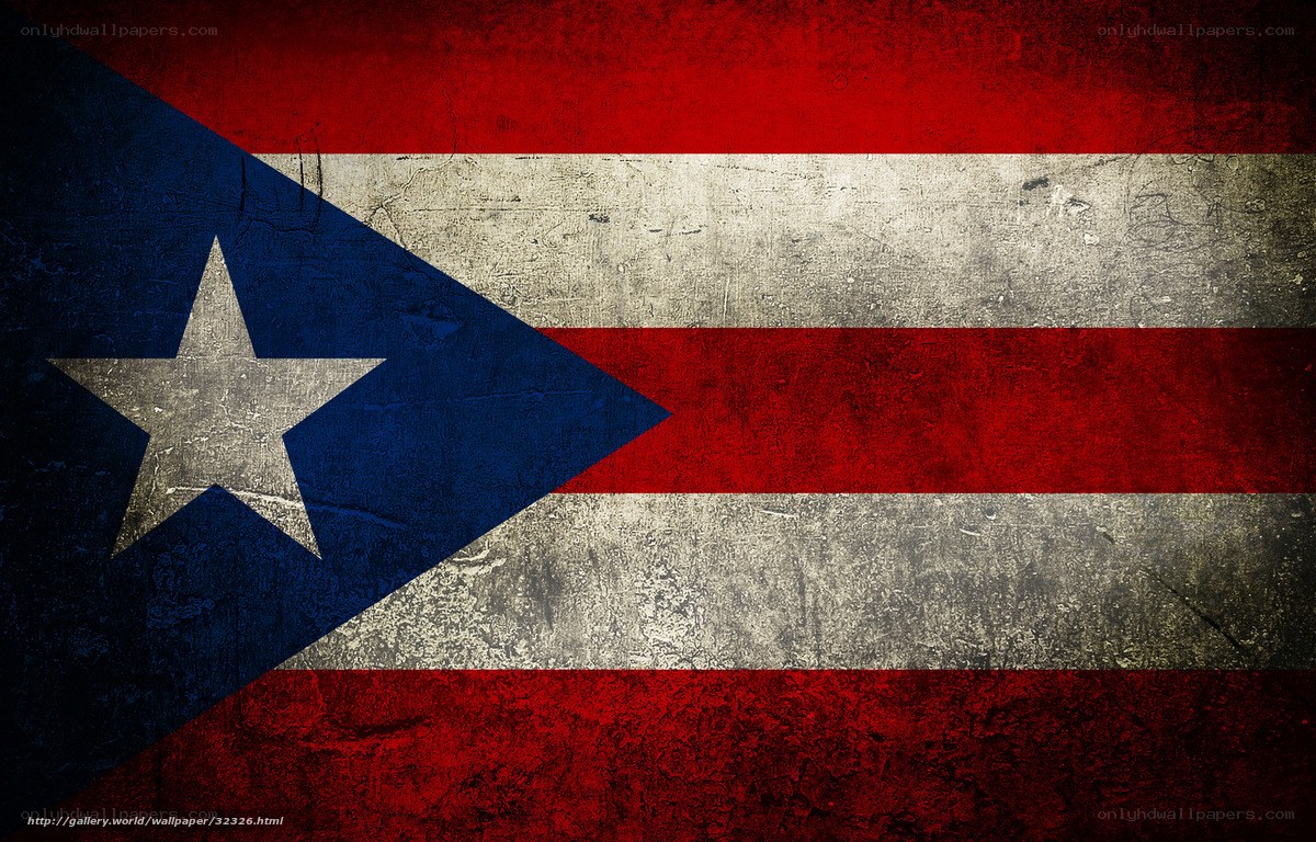grunge puerto rican flag