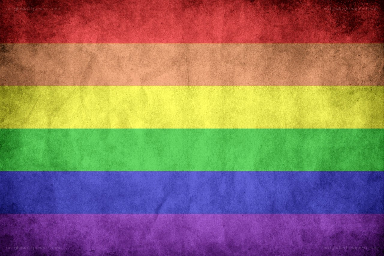 grunge rainbow flag