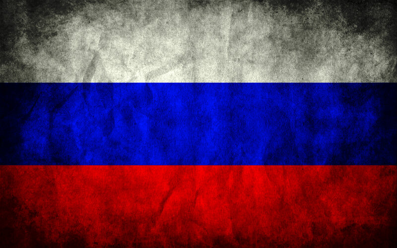 grunge russian flag