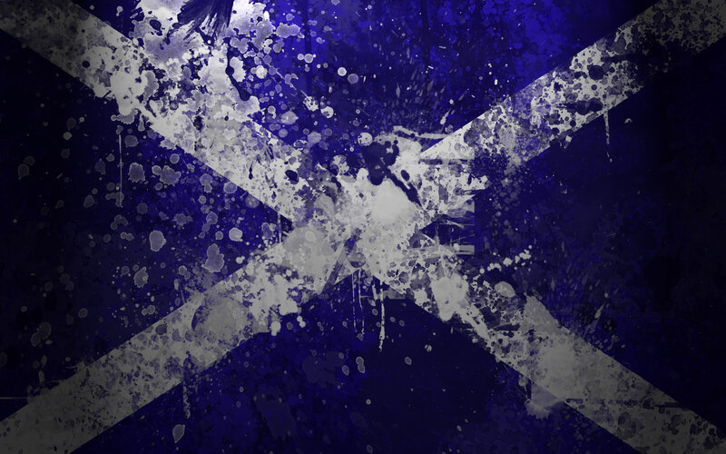 grunge scottish flag design