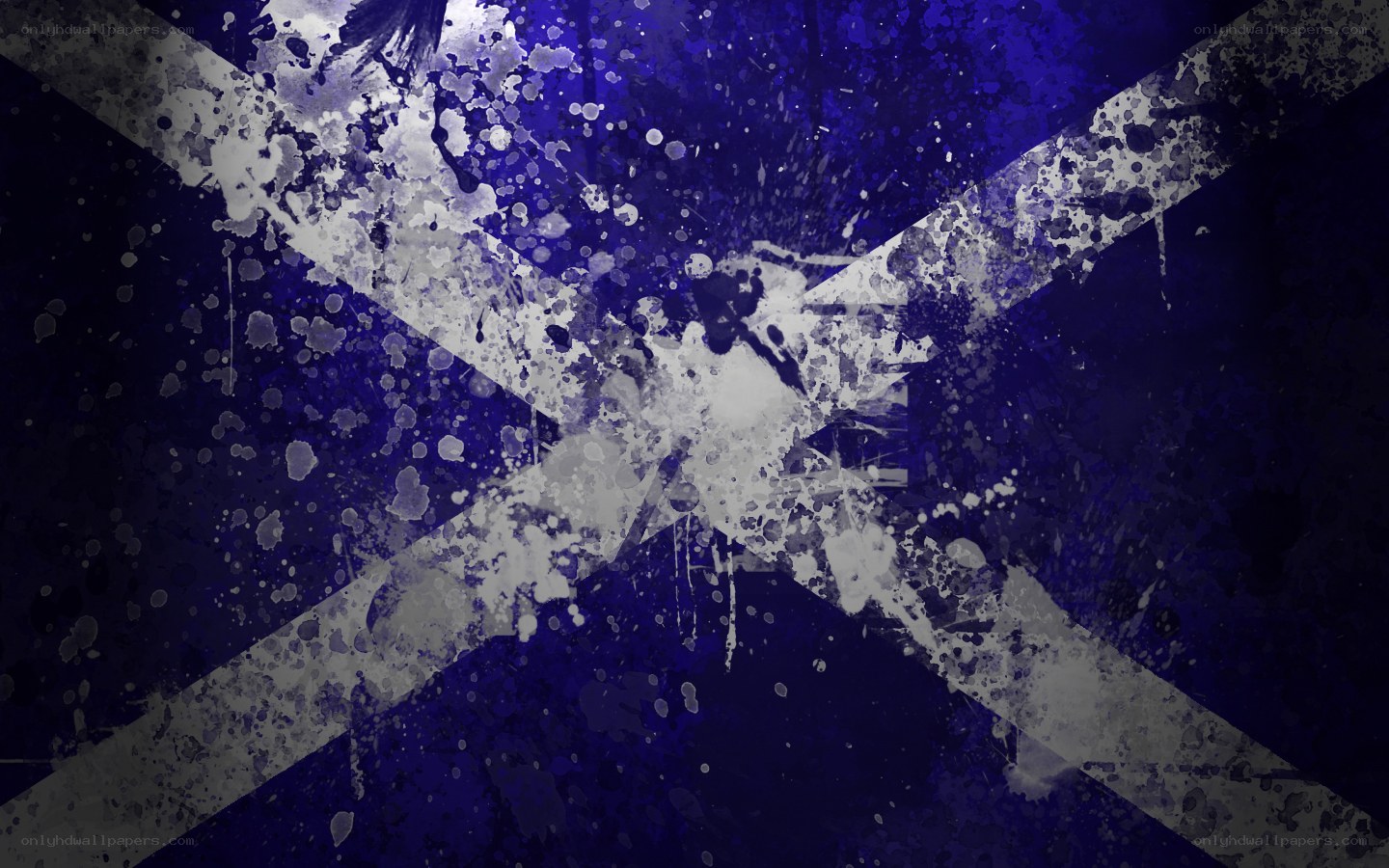 grunge scottish flag design