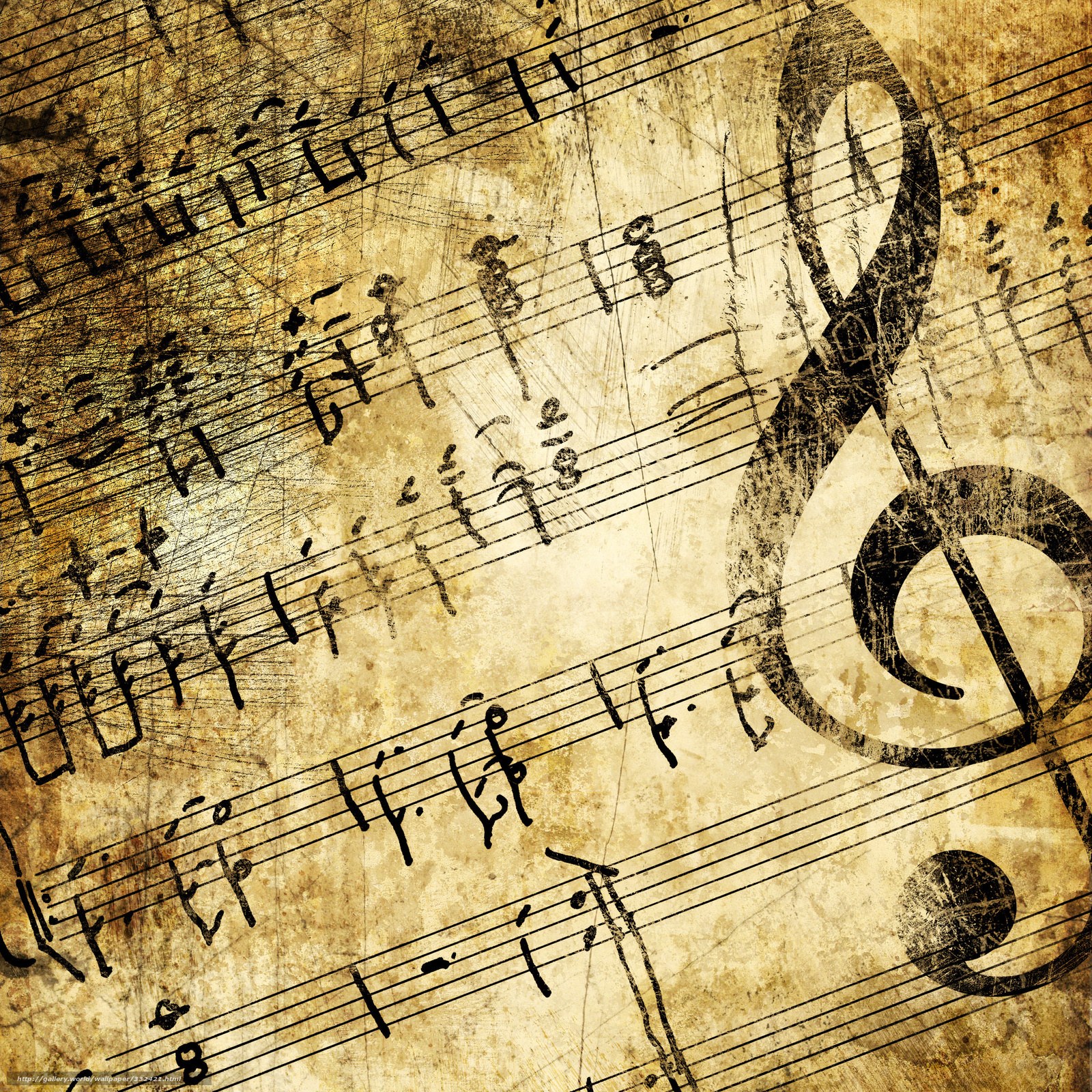grunge sheet music background