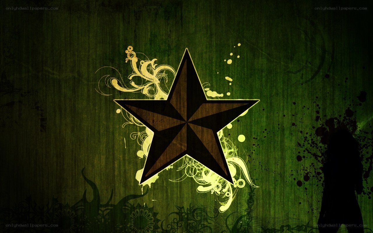 grunge star design wallpaper