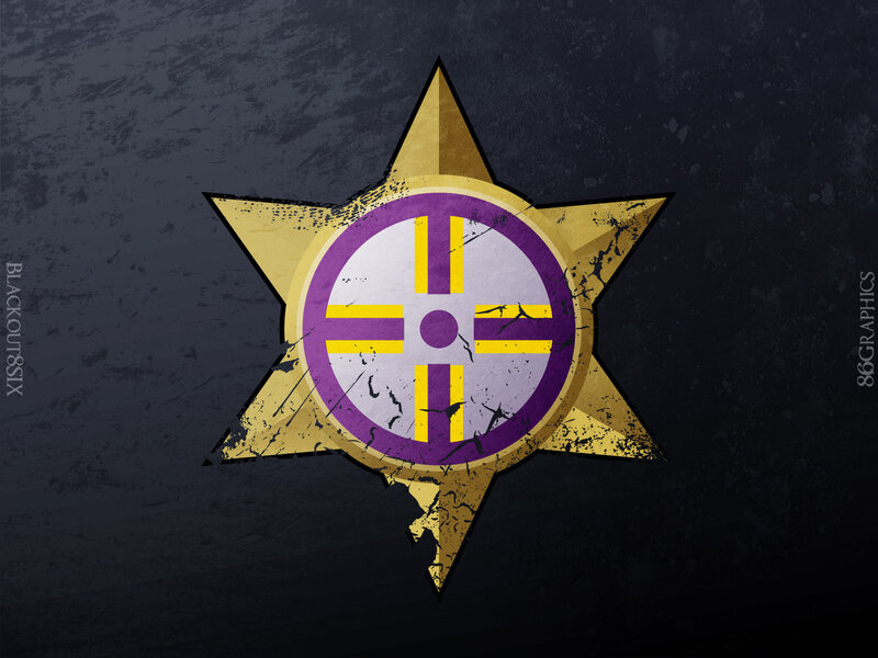 grunge star emblem
