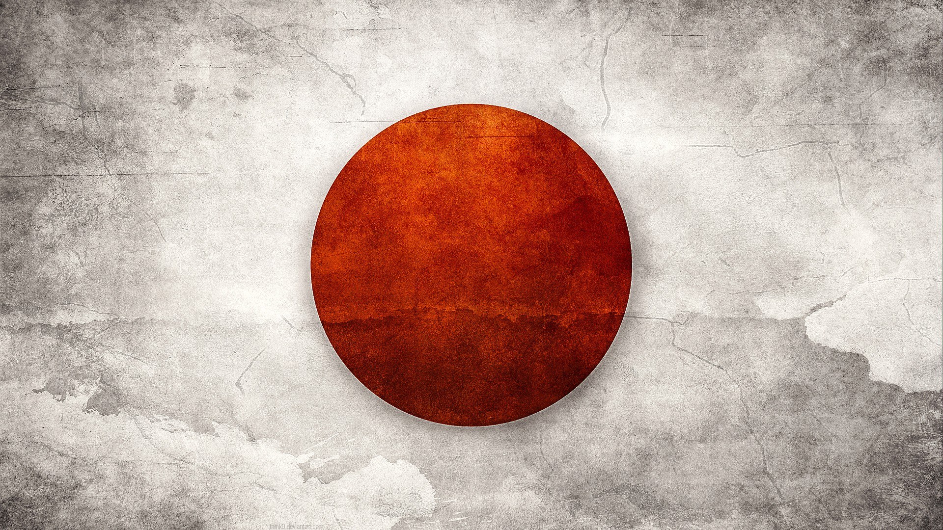 grunge-style rising sun flag